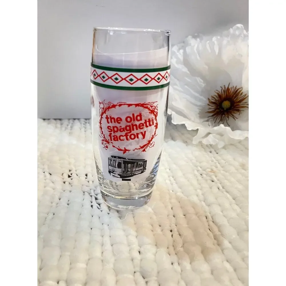 Vintage The Old Spaghetti Factory Collectible Glass